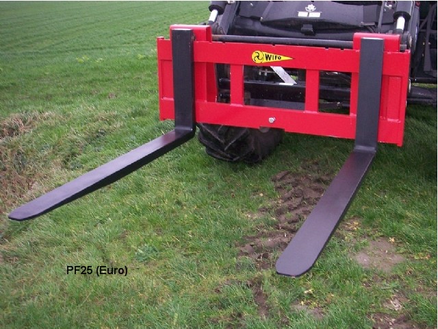 Palettenheber mit einstellbaren Gabeln