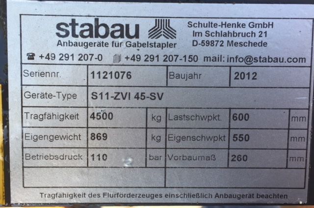 Stabau S11-ZVI 45-SV